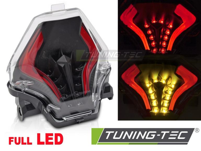 Voll LED Upgrade Design Rückleuchte passend für YAMAHA YZF-R25 / R3 / MT-07 14-19 Klarglas schwarz