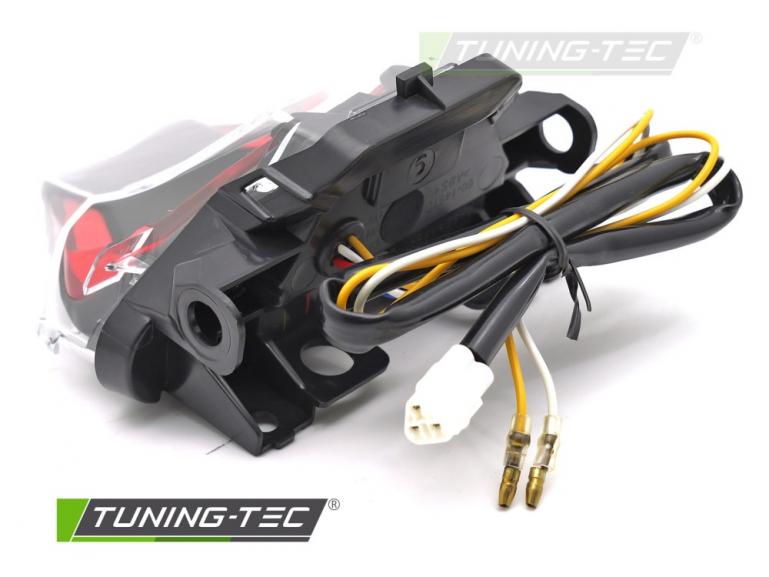 Voll LED Upgrade Design Rückleuchte passend für YAMAHA YZF-R25 / R3 / MT-07 14-19 Klarglas schwarz