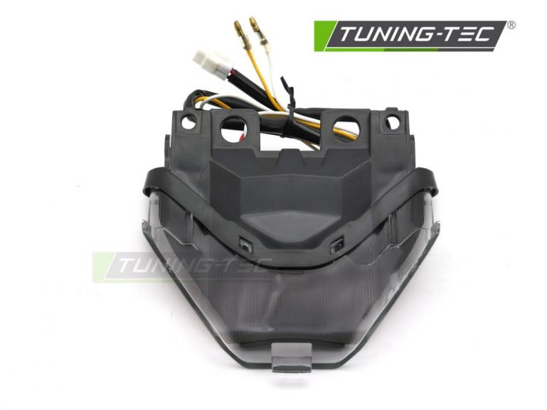 Preview: Voll LED Upgrade Design Rückleuchte passend für YAMAHA YZF-R25 / R3 / MT-07 14-19 schwarz/rauch