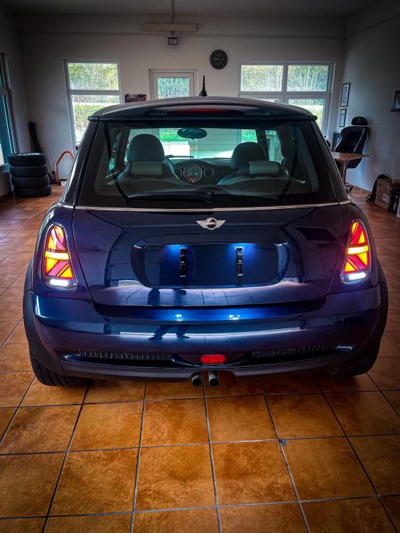 LED Union Jack Design Rückleuchten für Mini Cooper R50/R52/R53 01-06 schwarz/klar