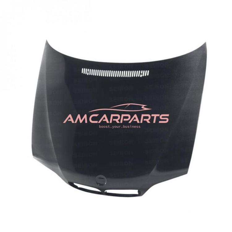 Preview: Upgrade Sport Echt-Carbon Motorhaube passend für BMW 3er E46 Limousine / Touring 98-01