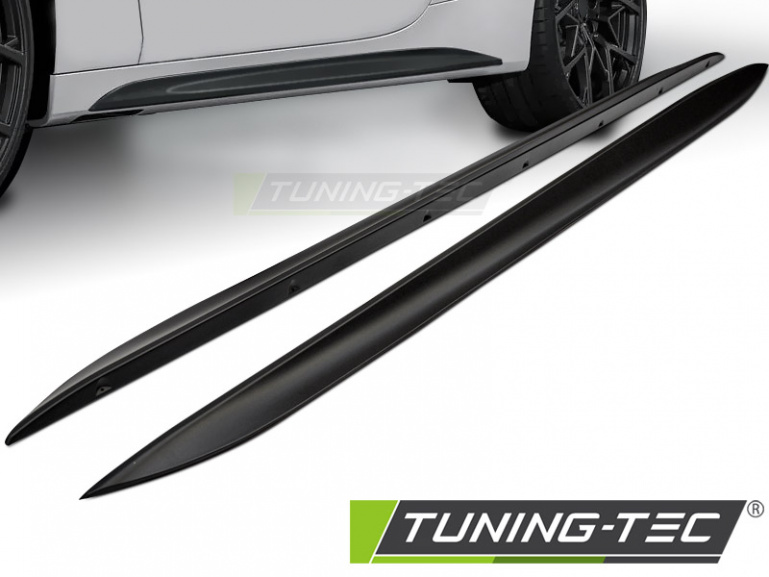 Upgrade Design Seitenschweller Cover für BMW 4er Coupe, Cabrio G22/G23 20+ schwarz-matt