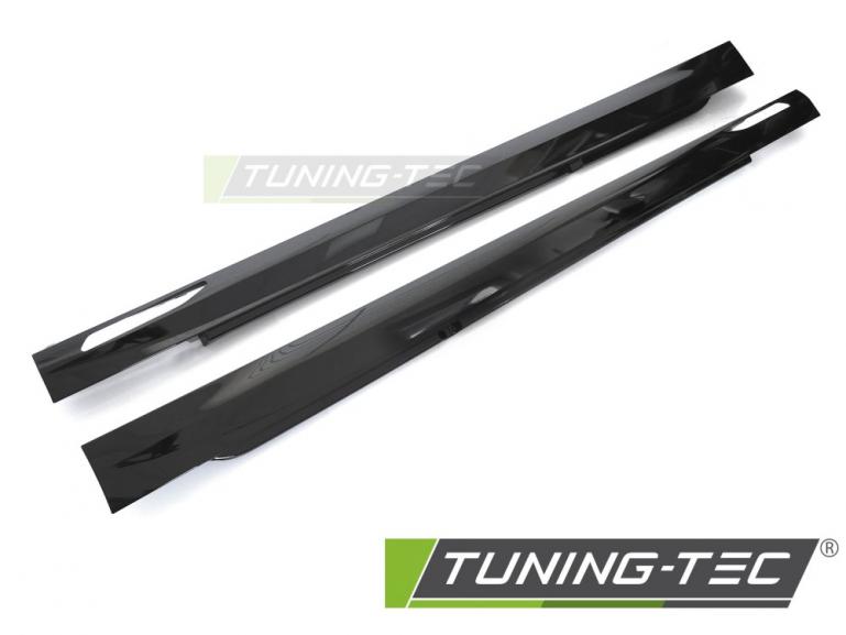 Upgrade Sport Design Seitenschweller Set passend für BMW 5er G60 / G61 Limousine/Touring 2023+ Hochglanz Schwarz