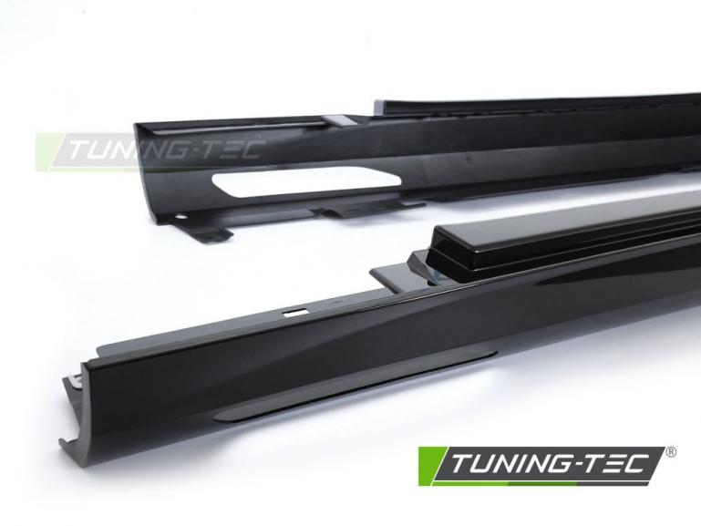 Preview: Upgrade Sport Design Seitenschweller Set passend für BMW 5er G60 / G61 Limousine/Touring 2023+ Hochglanz Schwarz