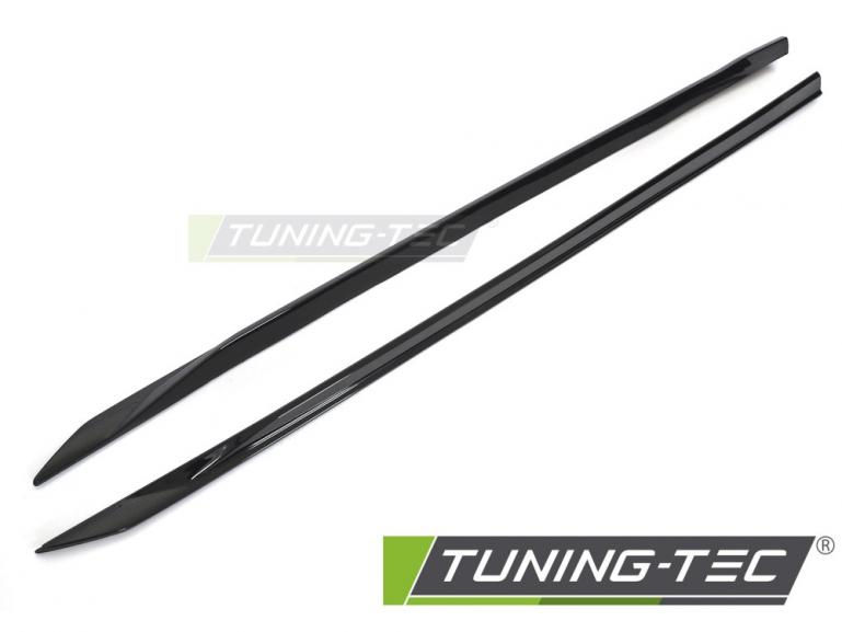 Upgrade Sport Design Seitenschweller Set passend für BMW 5er G60 / G61 Limousine/Touring 2023+ Hochglanz Schwarz