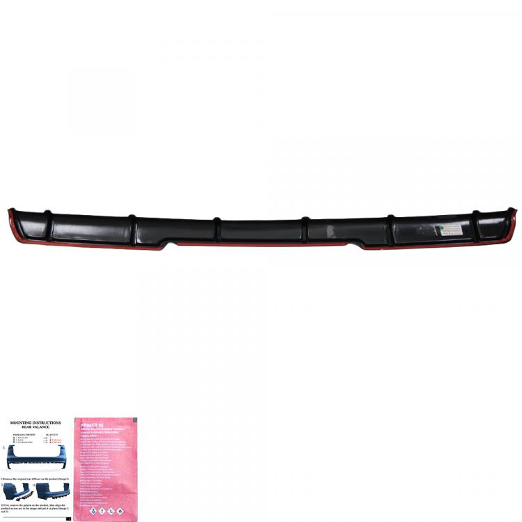 Preview: Upgrade Design Heckdiffusor / Ansatz passend für VW T6.1 19-23 Hochglanz schwarz