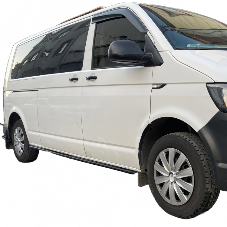 Preview: Upgrade Design Seitenschweller / Zierleisten passend für VW T6.1 19-23 Hochglanz schwarz