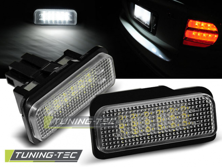 Upgrade LED Kennzeichenbeleuchtung für Mercedes-Benz E-Klasse W211 / CLS  W219 / SLK R171 / C-Klasse W203 T-Modell kaltweiß