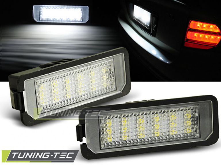 Upgrade LED Kennzeichenbeleuchtung  für VW Golf IV / Golf V / Passat B6 / Eos / Phaeton / New Beetle / Lupo / Polo 9N3 kaltweiß