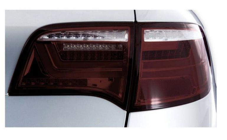 VOLL-LED Lightbar Design Rückleuchten für Audi A6 4F Avant (C6) 04-11 rot/rauch dynamischer Blinker