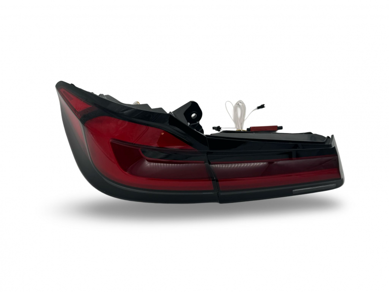 Voll LED Upgrade Design Rückleuchten für BMW 5er G30 Lim. /G38 (Langversion) 17-20 rot/schwarz