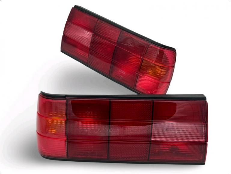 Preview: Exklusiv Classic-Sport Design Rückleuchten passend für BMW 3er E30 Facelift Limo, 2-Türer (Coupe), Cabrio, Touring 87-94 rot