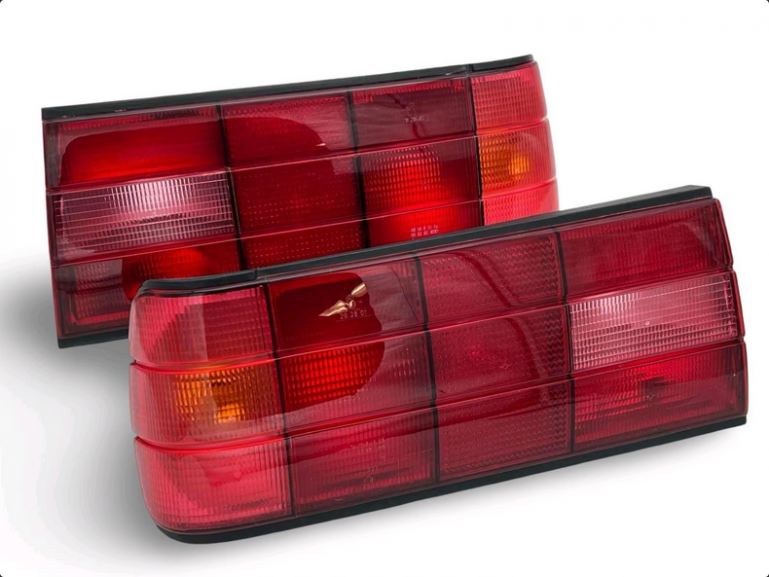 Preview: Exklusiv Classic-Sport Design Rückleuchten passend für BMW 3er E30 Facelift Limo, 2-Türer (Coupe), Cabrio, Touring 87-94 rot