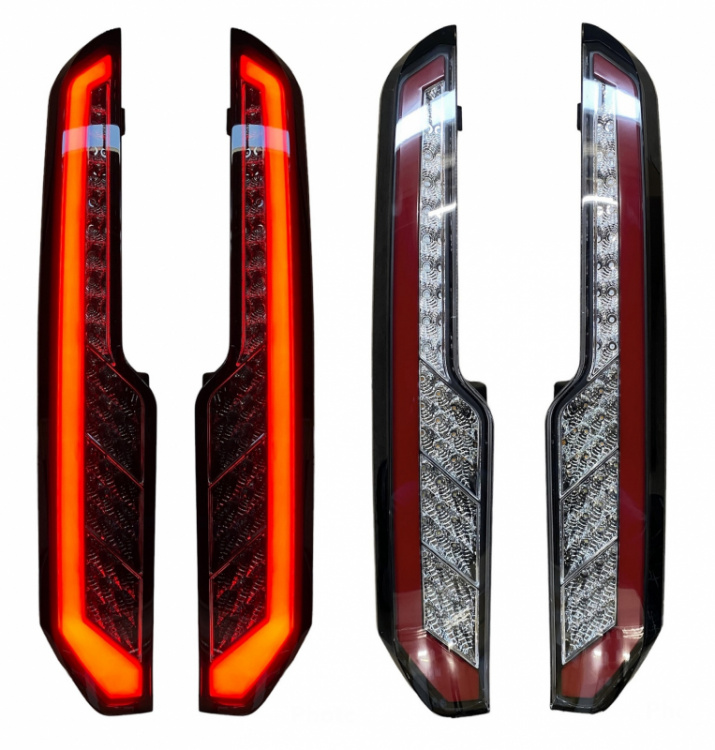 Voll LED Upgrade Design Rückleuchten für Ford Transit Custom / Tourneo Custom (MK2) ab 2012 schwarz/klar dynamisch