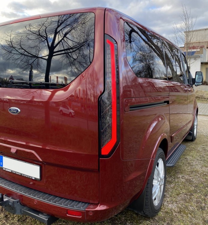 Voll LED Upgrade Design Rückleuchten für Ford Transit Custom / Tourneo Custom (MK2) ab 2012 schwarz/rauch dynamisch