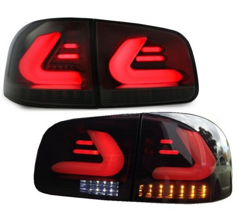 Voll LED Upgrade Design Rückleuchten für VW Touareg 7L 03-10 schwarz/rauch
