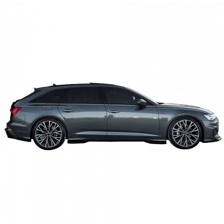 Preview: Upgrade Design Seitenschweller Set passend für Audi A6 C8 / S6 19+ Hochglanz schwarz