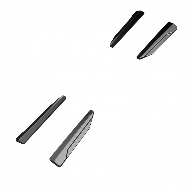 Upgrade Design Seitenschweller Set passend für Audi A6 C8 / S6 19+ Hochglanz schwarz