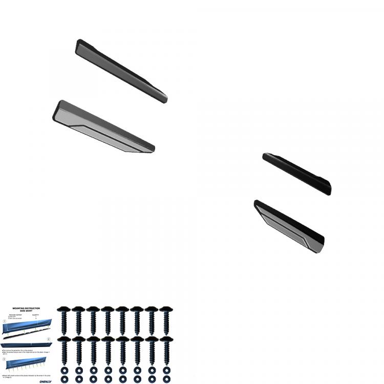 Upgrade Design Seitenschweller Set passend für Audi A6 C8 / S6 19+ Hochglanz schwarz