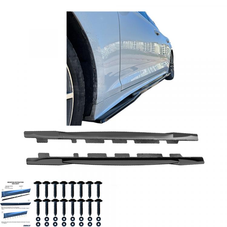 Preview: Upgrade Design Seitenschweller Set passend für Audi A5 / S5 F5 Facelift 19-24 Hochglanz schwarz