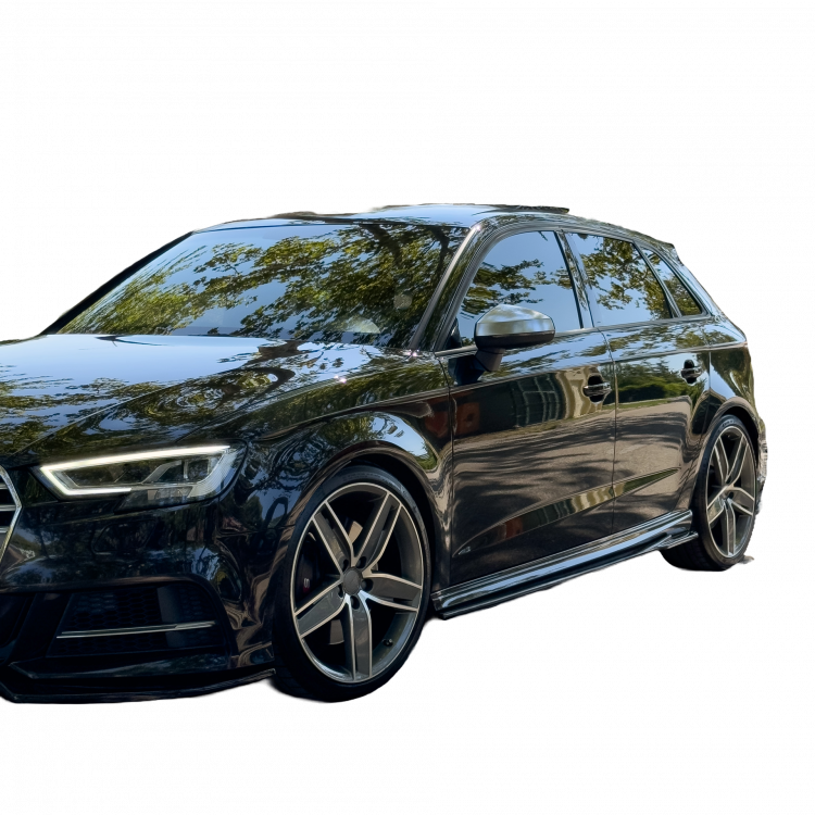Preview: Upgrade Design Seitenschweller Set passend für Audi A3 / S3 8V Facelift 13-19 Hochglanz schwarz