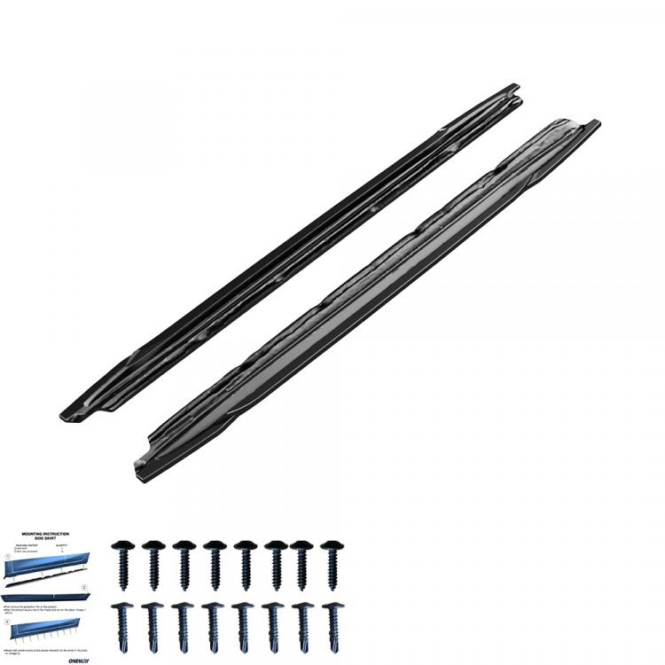 Preview: Upgrade Design Seitenschweller Set passend für Audi A3 8Y / S3 8Y 20-24 Hochglanz schwarz