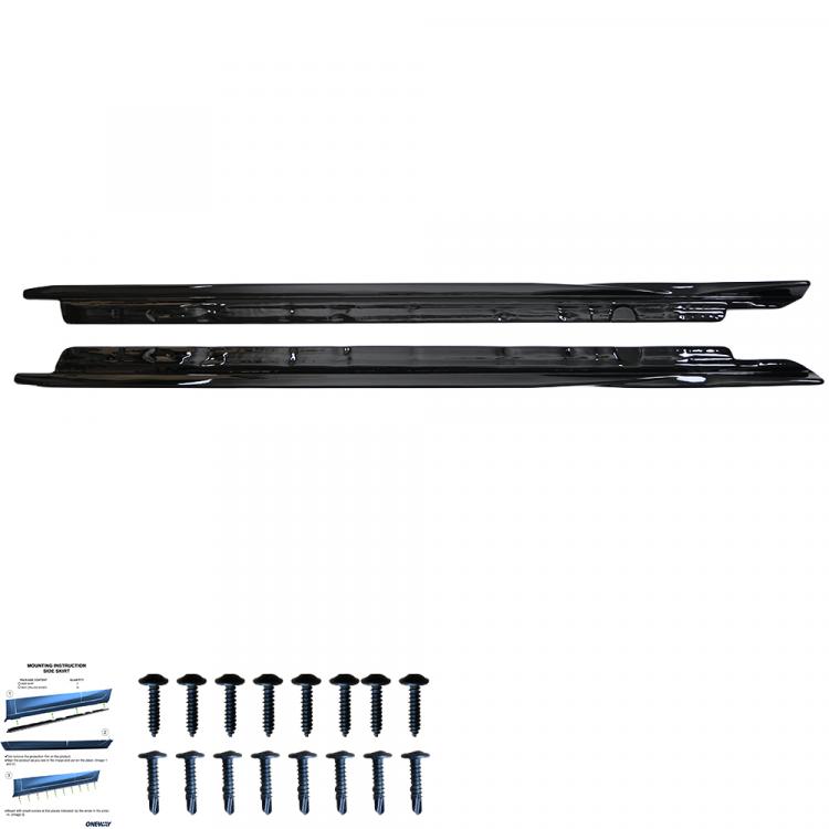 Preview: Upgrade Design Seitenschweller Set passend für Audi A3 8V Facelift 16-20 Hochglanz schwarz