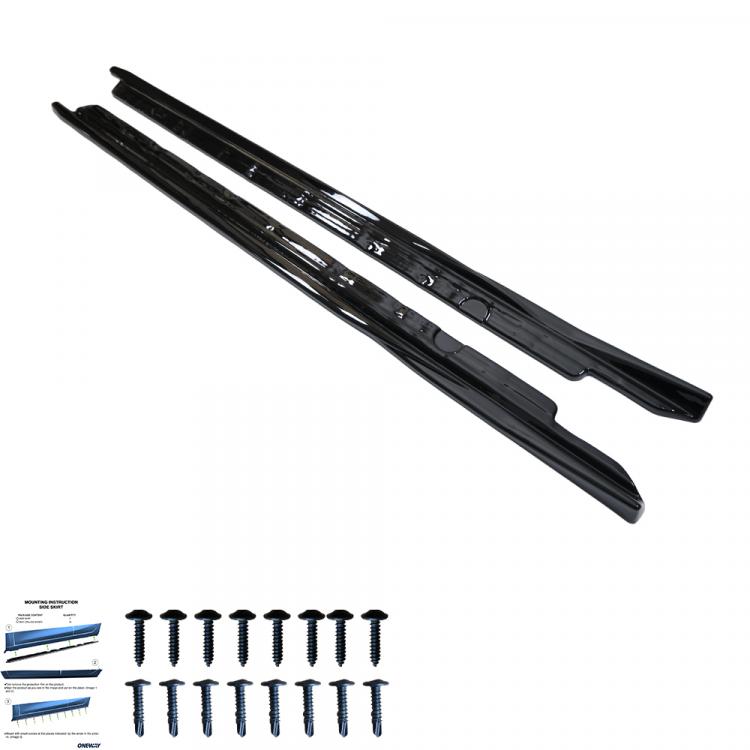 Upgrade Design Seitenschweller Set passend für Audi A3 8V Facelift 16-20 Hochglanz schwarz