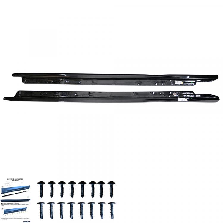 Upgrade Design Seitenschweller Set passend für Audi A3 8V Facelift 16-20 Hochglanz schwarz