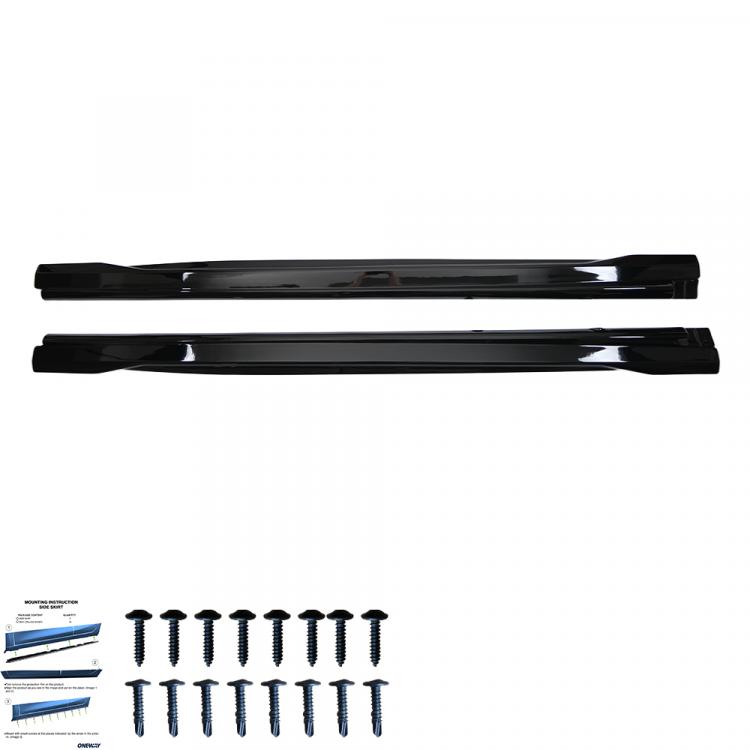 Preview: Upgrade Design Seitenschweller Set passend für Audi SQ8 / Q8 MK1 18+ Hochglanz schwarz