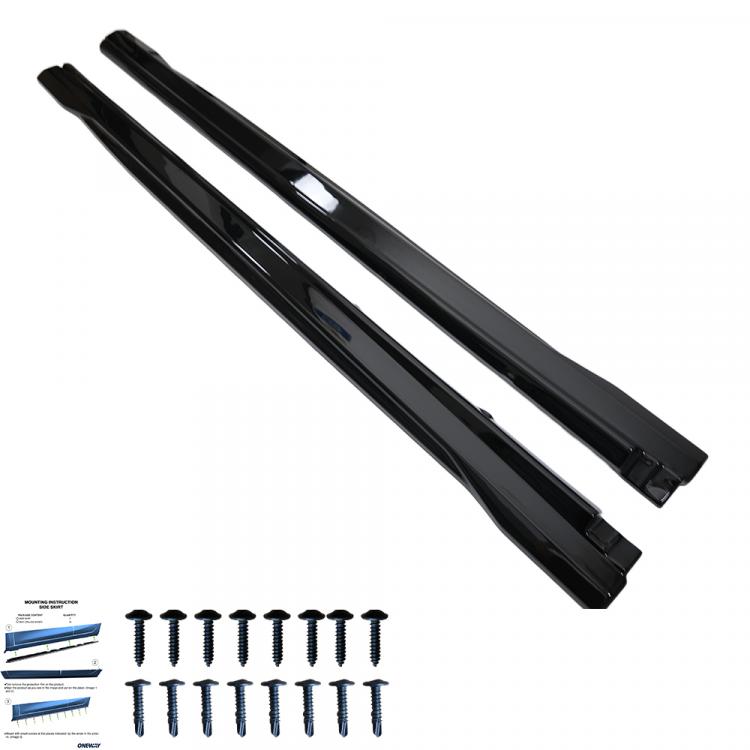 Upgrade Design Seitenschweller Set passend für Audi SQ8 / Q8 MK1 18+ Hochglanz schwarz