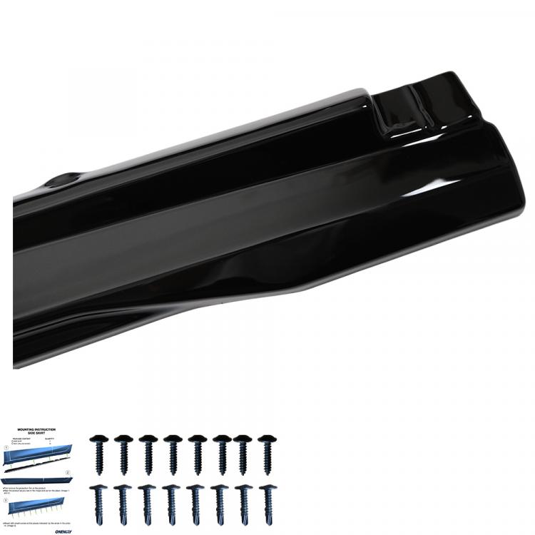 Upgrade Design Seitenschweller Set passend für Audi SQ8 / Q8 MK1 18+ Hochglanz schwarz