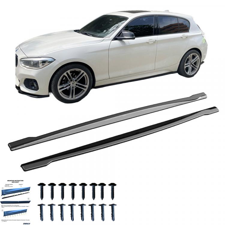 Upgrade Sport Design Seitenschweller Set passend für BMW 1er F20 / F21 11-19 Hochglanz schwarz