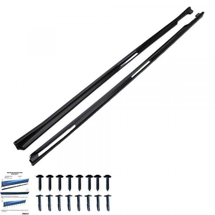 Upgrade Sport Design Seitenschweller Set passend für BMW 4er G26 20+ Hochglanz schwarz