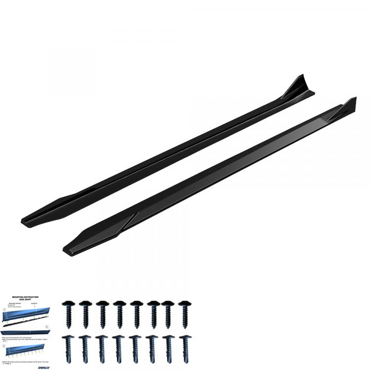 Preview: Upgrade Sport Design Seitenschweller Set passend für BMW 2er G87 23+ Hochglanz schwarz