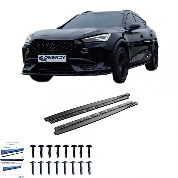 Upgrade Sport Design Seitenschweller Set passend für Seat CUPRA Formentor MK1 / MK1 Facelift 20+ Hochglanz schwarz