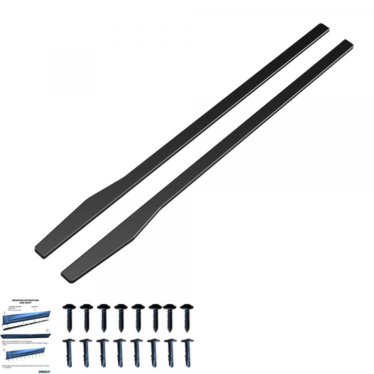 Upgrade Design Seitenschweller Set passend für Mercedes Benz C-Klasse W205 / S205 / A205 / C205 Facelift 15-21 Hochglanz schwarz