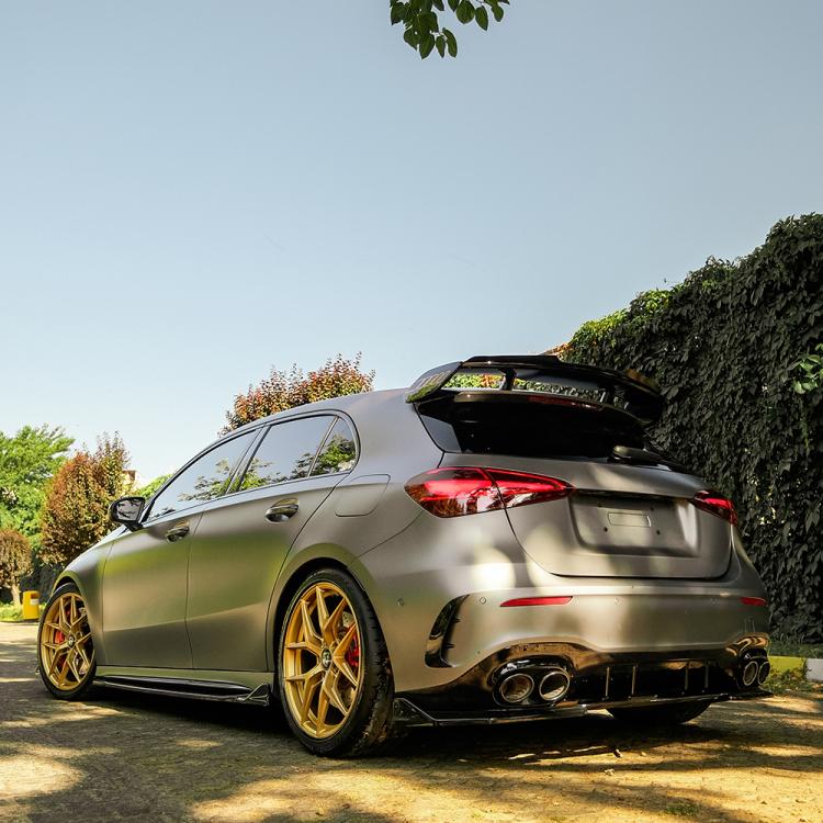 Upgrade Sport Design Seitenschweller Set passend für Mercedes Benz A-Klasse W177 Facelift 19+ Hochglanz schwarz