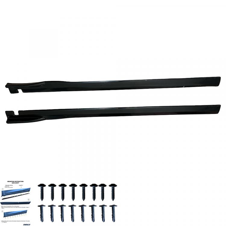 Upgrade Design Seitenschweller Set passend für VW Caddy MK4 15-20 Hochglanz schwarz