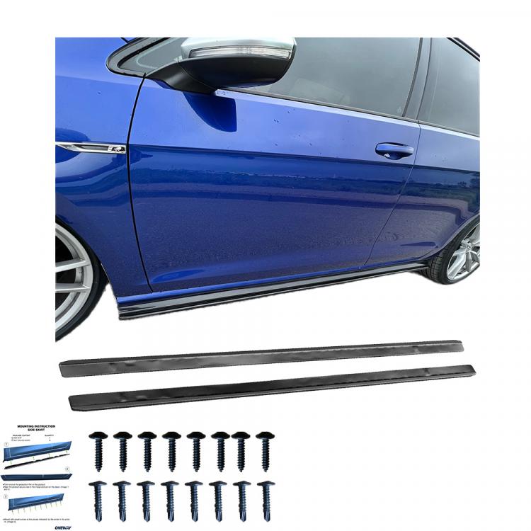 Upgrade Sport Design Seitenschweller Set passend für VW Golf 7 Facelift 17-20 Hochglanz schwarz
