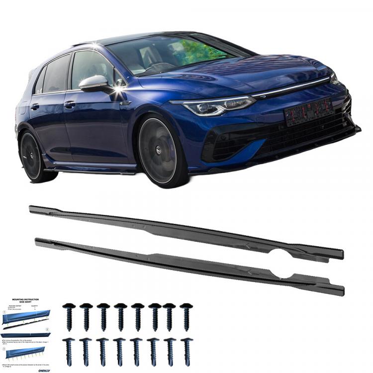 Upgrade Sport Design Seitenschweller Set passend für VW Golf 8 20+ Hochglanz schwarz
