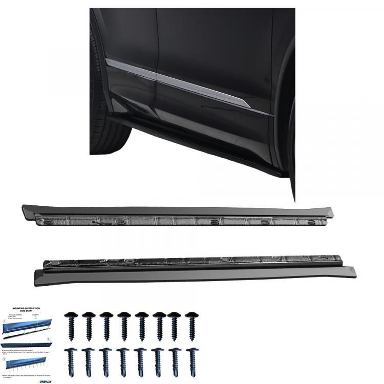Upgrade Sport Design Seitenschweller Set passend für VW Tiguan MK2 15-20 Hochglanz schwarz
