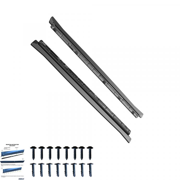Upgrade Sport Design Seitenschweller Set passend für VW Tiguan MK2 15-20 Hochglanz schwarz