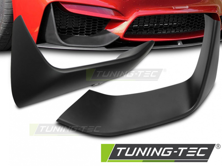 Upgrade Frontspoiler Flaps / Splitter für BMW 3er M3 F80 / F82 / F83 13-18 schwarz matt