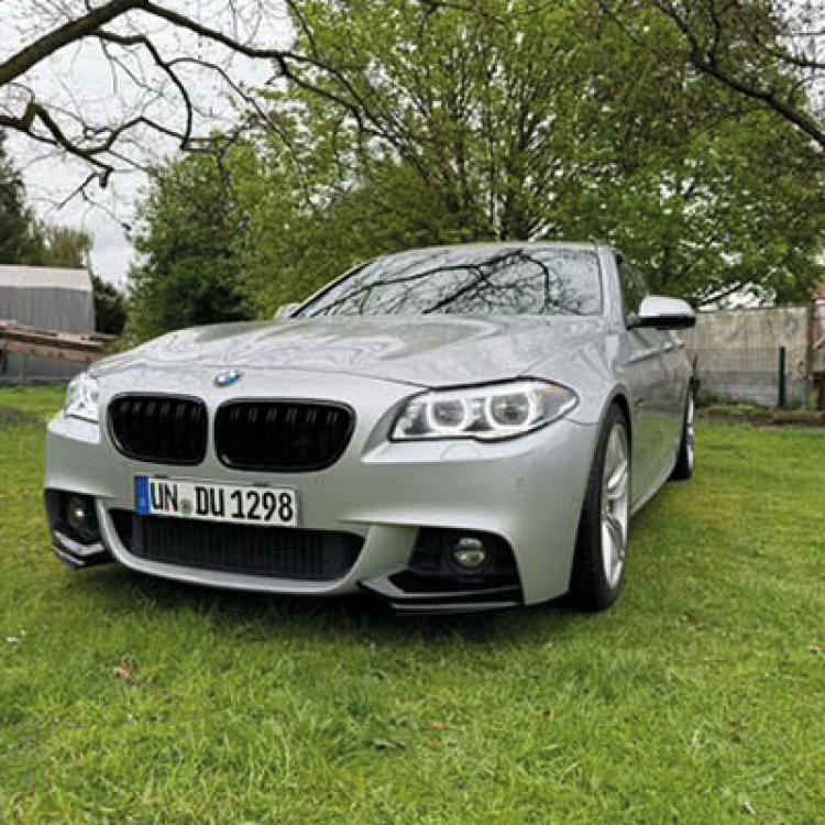 VOLL LED Angel Eyes Scheinwerfer Set für BMW 5er F10/F11 LCI (Facelift) 13-16 schwarz