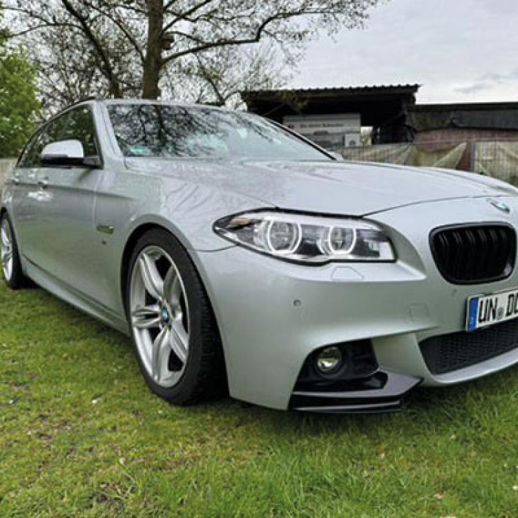 VOLL LED Angel Eyes Scheinwerfer Set für BMW 5er F10/F11 LCI (Facelift) 13-16 schwarz
