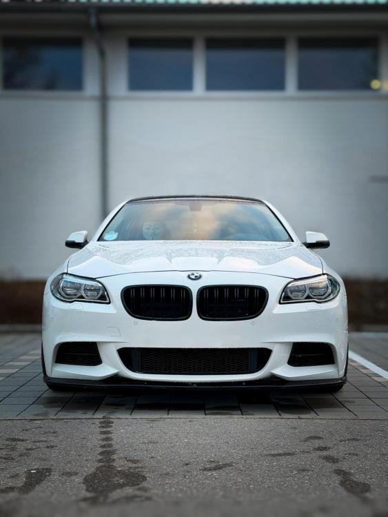 VOLL LED Angel Eyes Scheinwerfer Set passend für BMW 5er F10/F11 10-13 schwarz