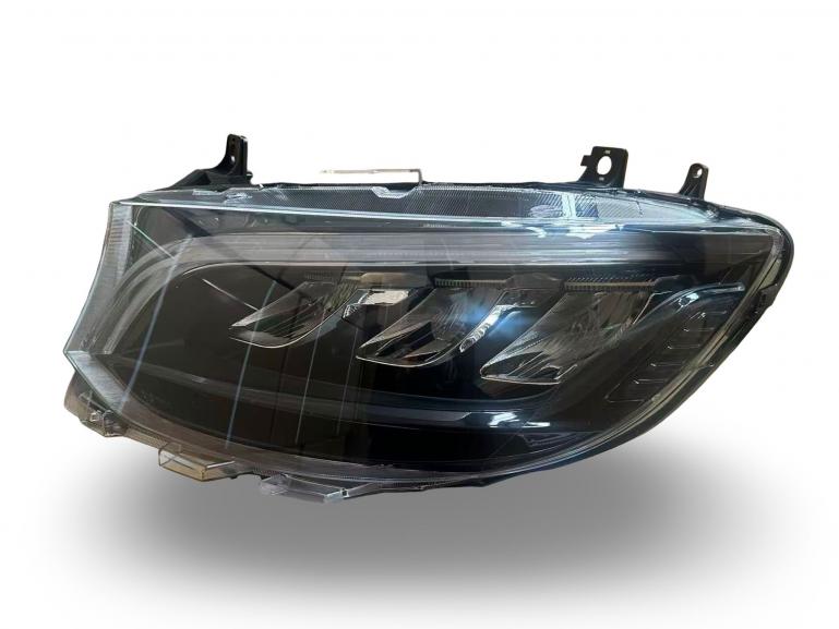 Voll LED Tagfahrlicht Scheinwerfer Set passend für Mercedes Benz Sprinter W907/W910 18+ schwarz/chrom