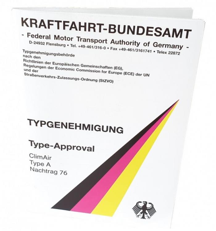ClimAir Windabweiser / Regenabweiser schwarz passend für Fort Transit Custom 13+ mit ABE