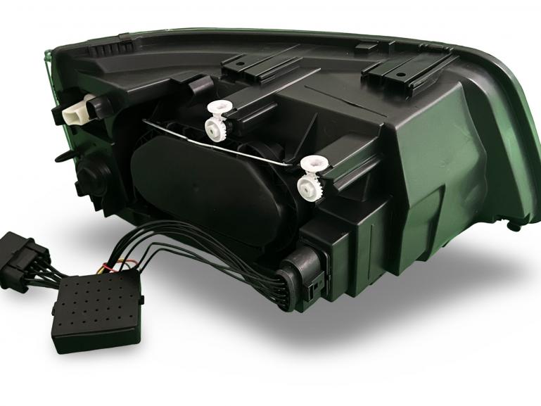 Ugrade Design Voll LED Tagfahrlicht Scheinwerfer für VW T5 03-09 schwarz mit Dynamik und Welcome-Funktion